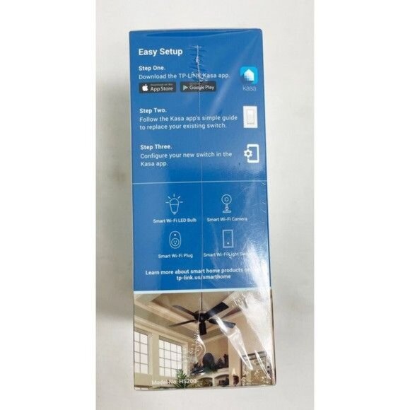 TP-LINK HS200 Smart WiFi Light Switch - White New In Box - Picture 8 of 9